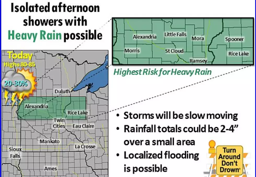Heavy Rain Possible Saturday Afternoon In Central Minnesota