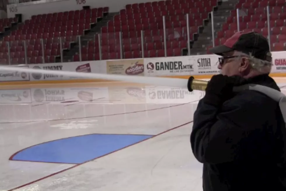 Behind the Scenes: Flooding The Rink In Anticipation Of First Puck Drop [VIDEO]