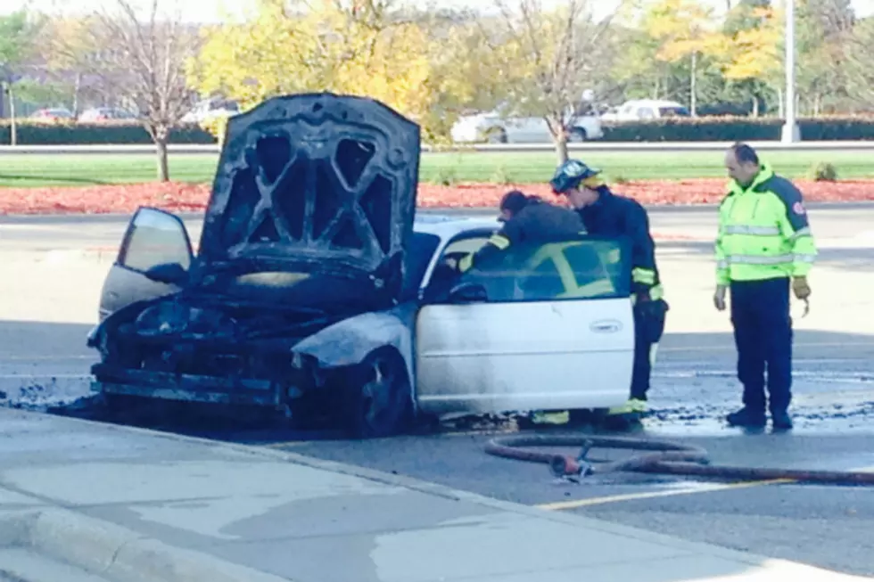 Crews Respond to Car Fire in TGI Fridays Parking Lot