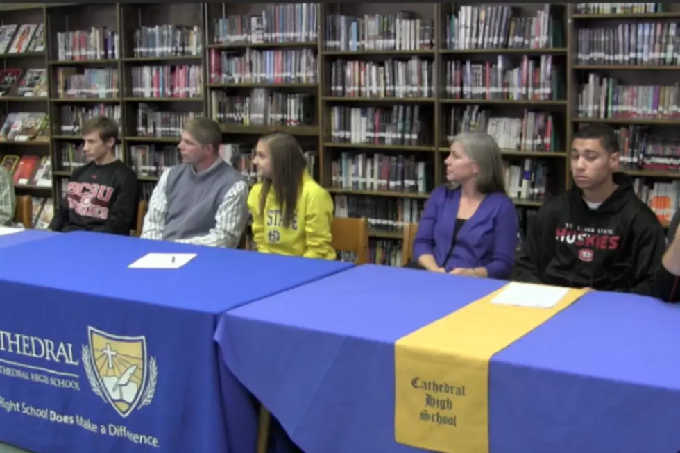 Three St. Cloud Cathedral Athletes Sign Letters of Intent [VIDEO]
