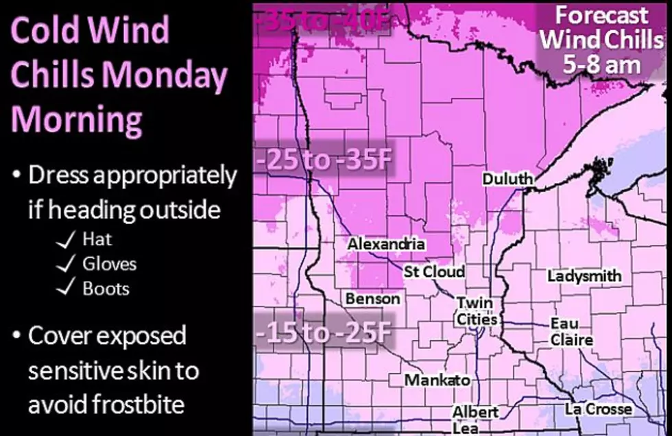 Wind Chill Advisory Posted For Early Monday Morning