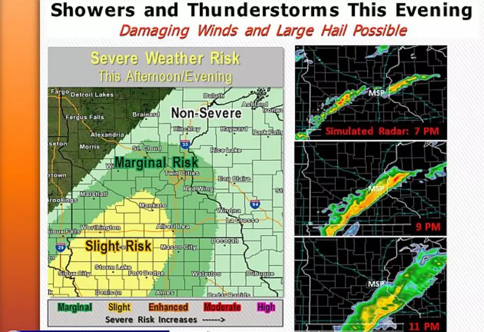 Possibility for Stronger Storms in Southern Minnesota