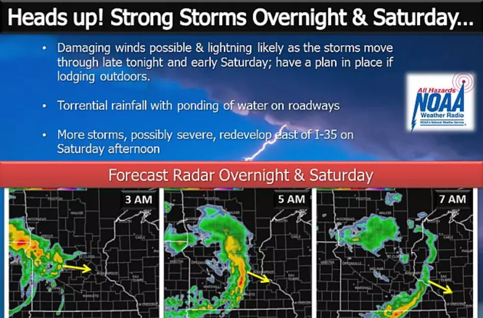 Strong Storms Possible Early Saturday Morning