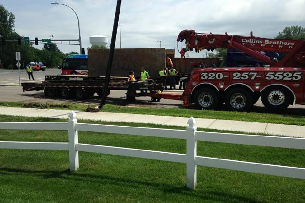 Truck Loses Load at West St. Cloud Intersection