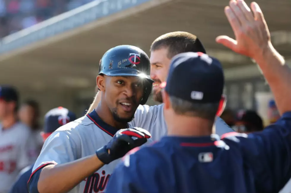 Buxton Hits 1st Homer in Twins Win
