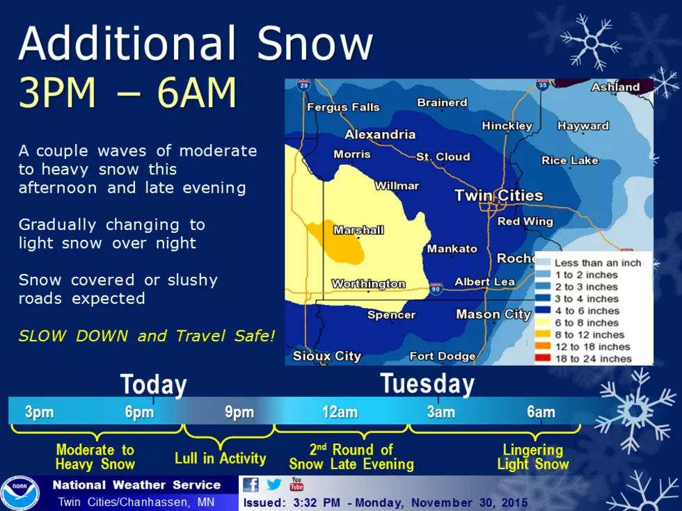 UPDATE: Winter Weather Advisory Issued For Central Minnesota