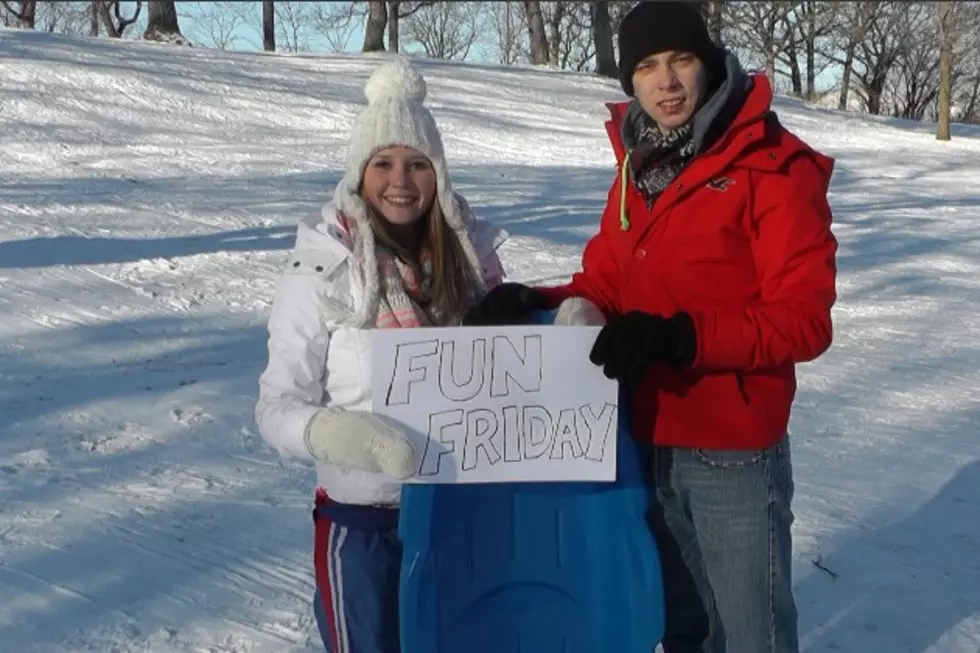 Fun Friday: Sledding at Riverside Park [VIDEO]