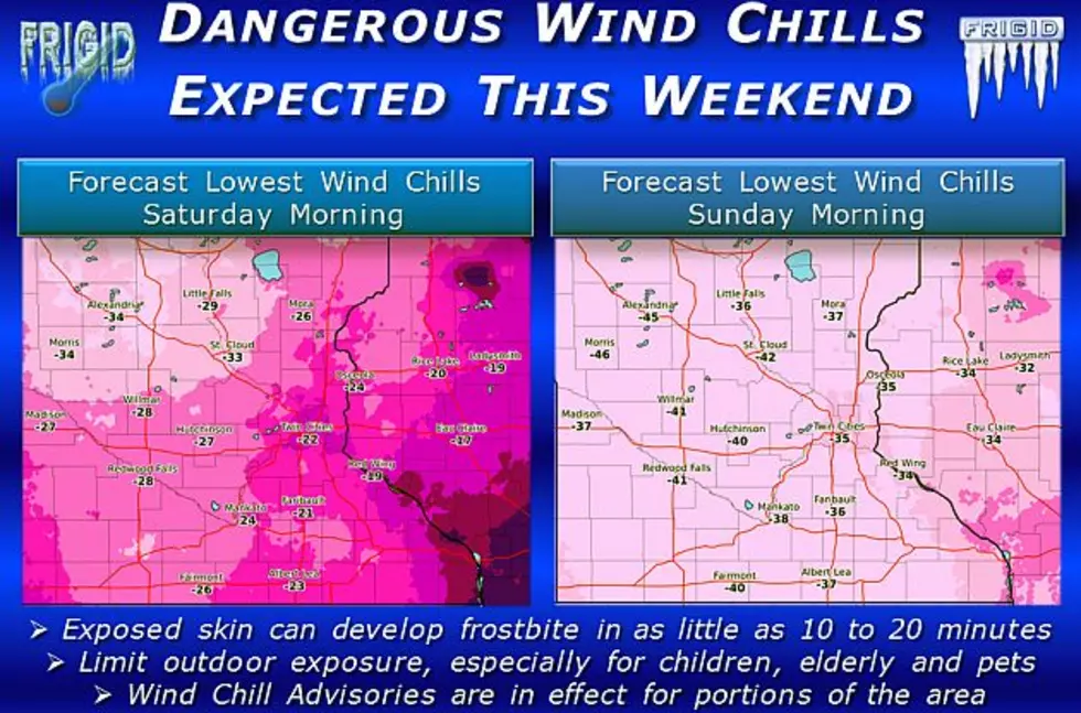 Wind Chill Advisory for Saturday Morning