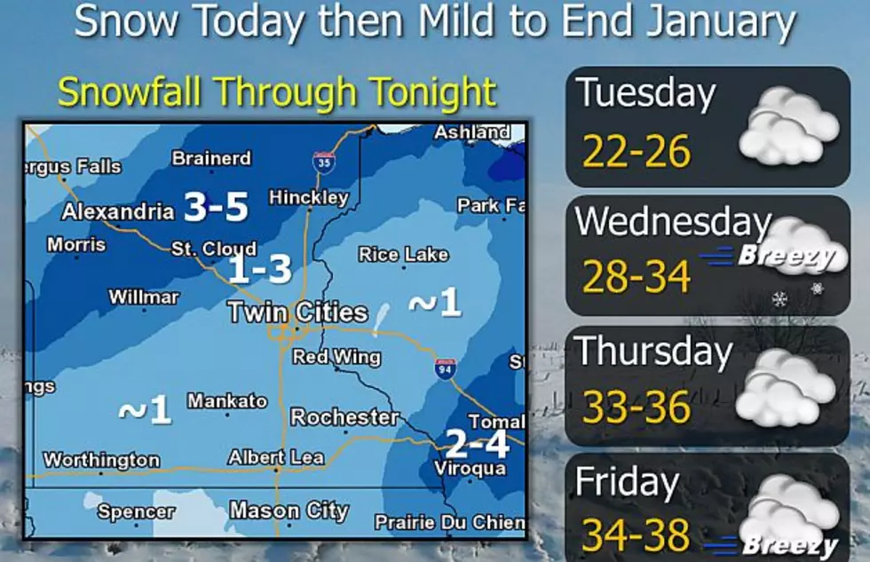 Stearns, Benton Counties Included In Winter Weather Advisory Monday