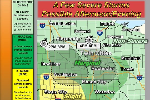 National Weather Service: Severe Thunderstorms Are Possible This Afternoon