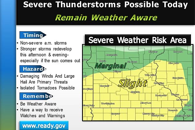 Strong Storms Possible Later Today
