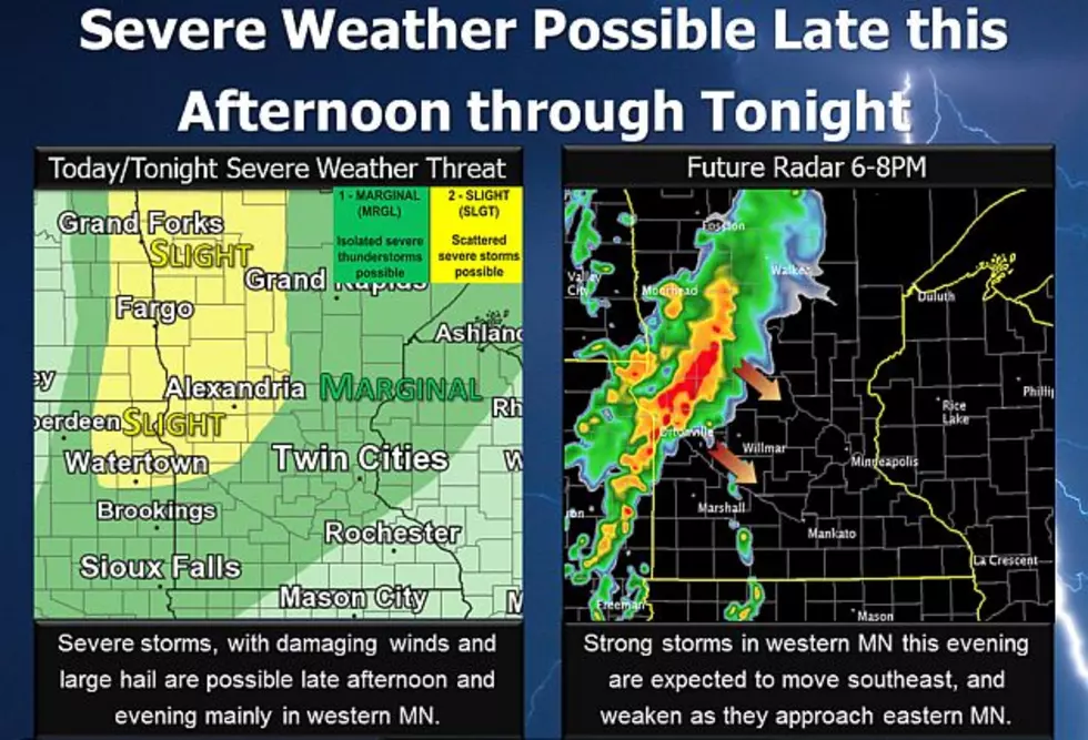 Stearns, Todd Counties Included In Severe Thunderstorm Watch