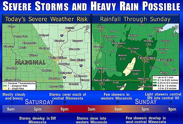 Thunderstorms, Rain Possible Later Today