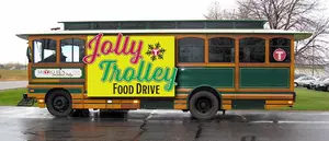 Jolly Trolley Food Drive at Sartell Walmart Today