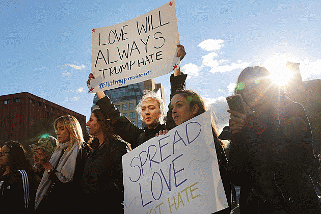 Hundreds Of Students Rally Against Trump In Minneapolis