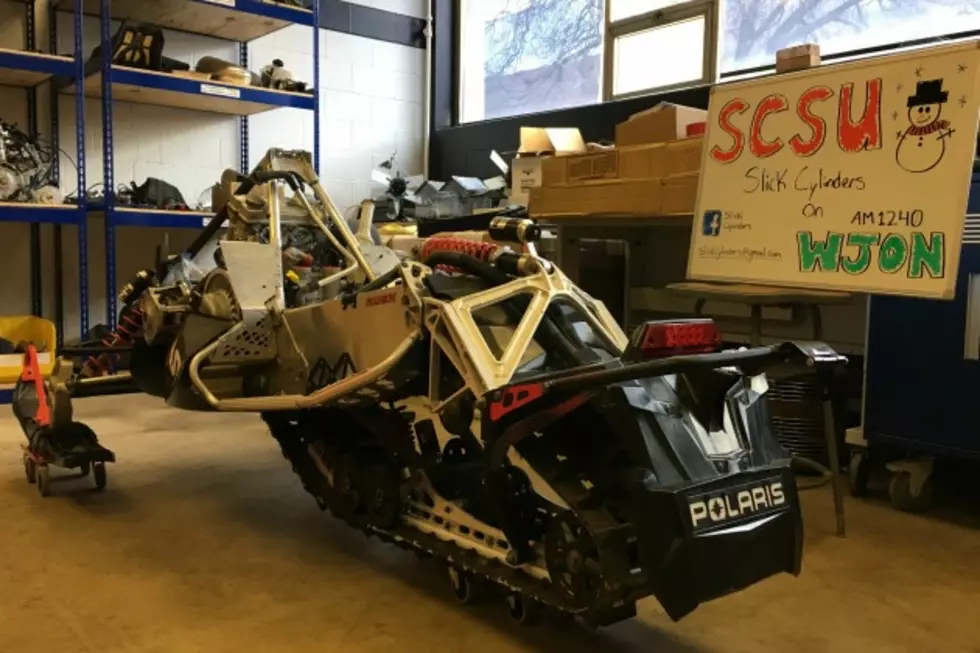SCSU Engineering Team Rebuilds Snowmobile for National Competition