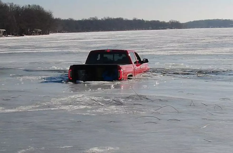 2 St. Joseph Men Okay After Pickup Falls Through Ice In Todd County