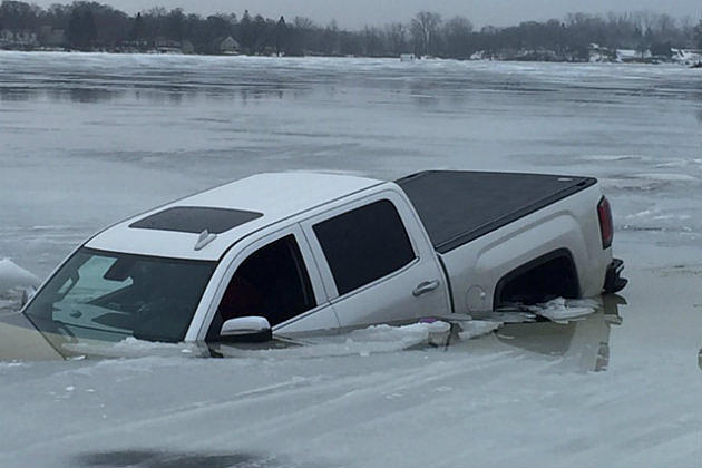 Two Safe After Pickup Breaks Through Ice On Stearns County Lake
