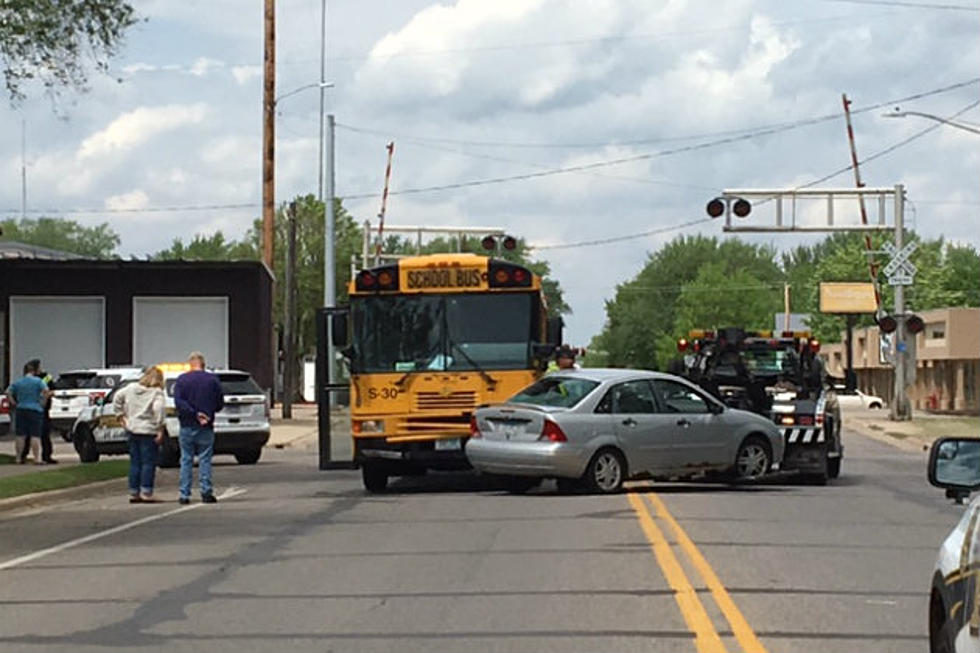 Driver Fails to Yield, Struck by School Bus