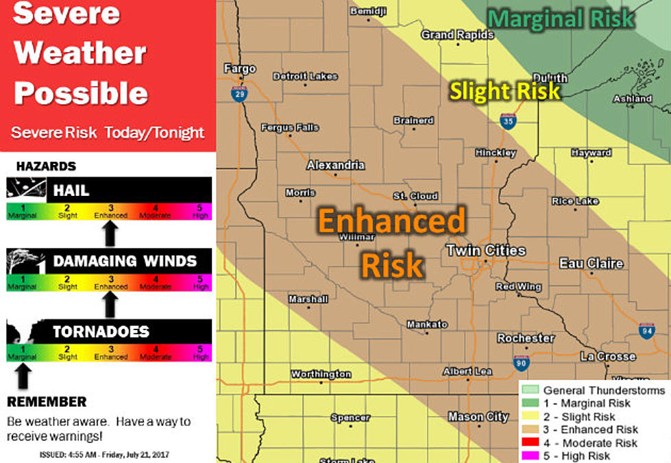 Severe Weather Possible in Central MN