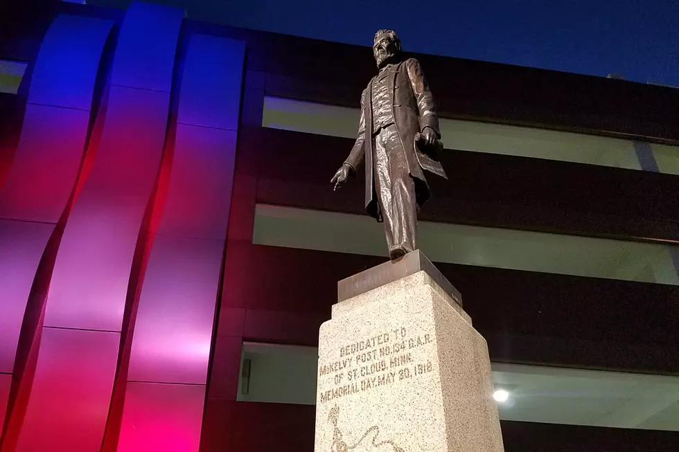 Lincoln Plaza Bathed in Red, White and Blue to Honor 9/11 [GALLERY]