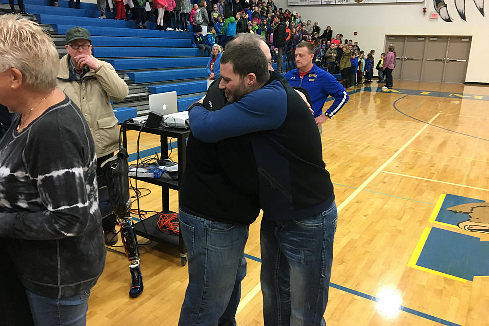 Kimball Students, Residents Send Off Paralympian Mike Schultz