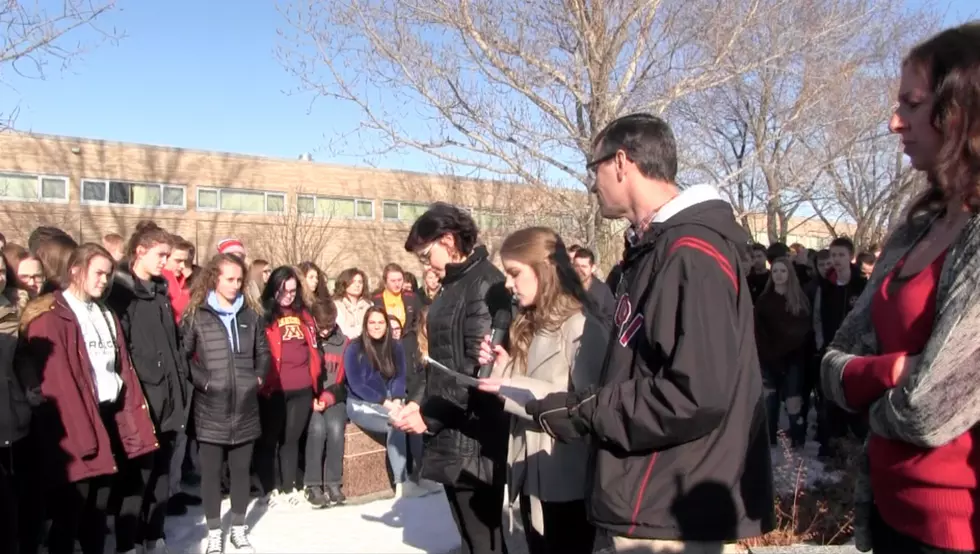 ROCORI Students Honor Fallen Classmates During National Walkout