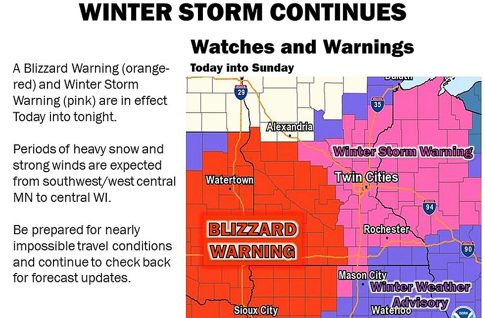Update: Winter Storm Warning Continues