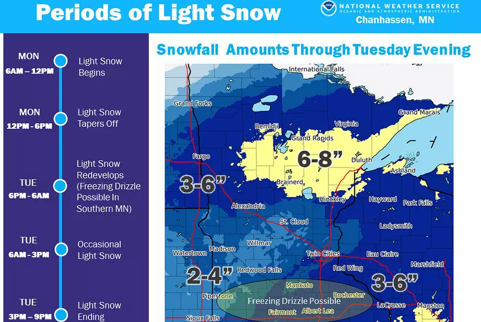 Snow On the Way for Much of Minnesota