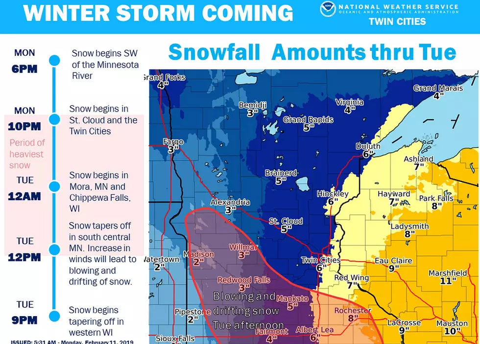 Another Round of Snow Late Monday, Tuesday