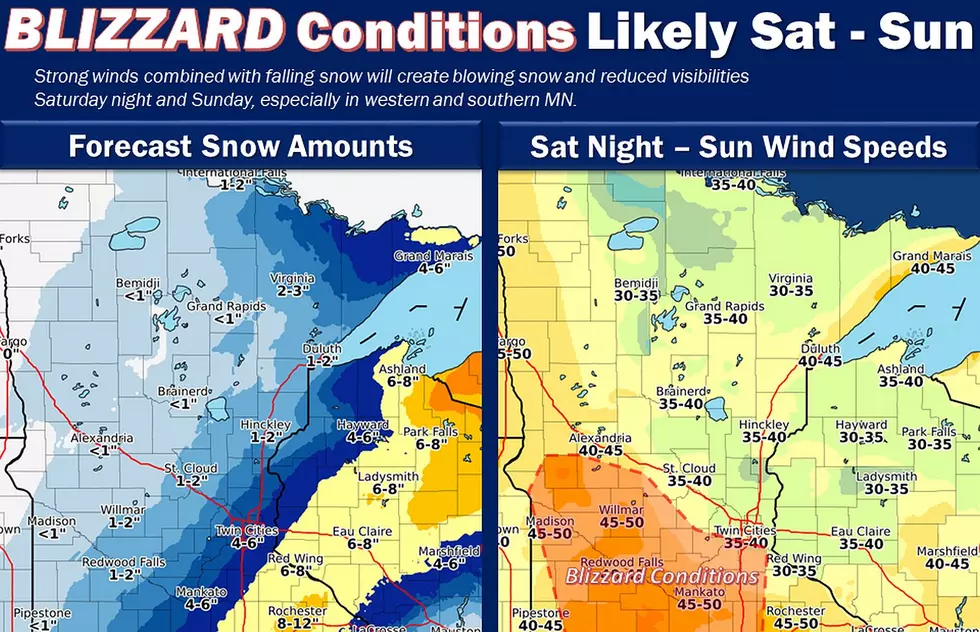 NWS Issues Blizzard Warning for Southwest Minnesota