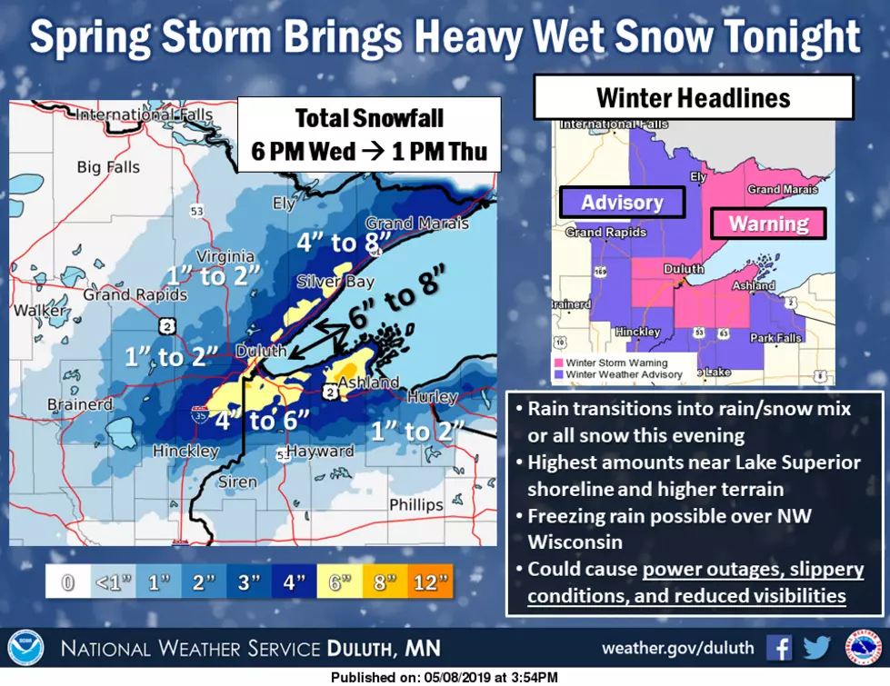 Winter Storm Warning In Northeast Minnesota