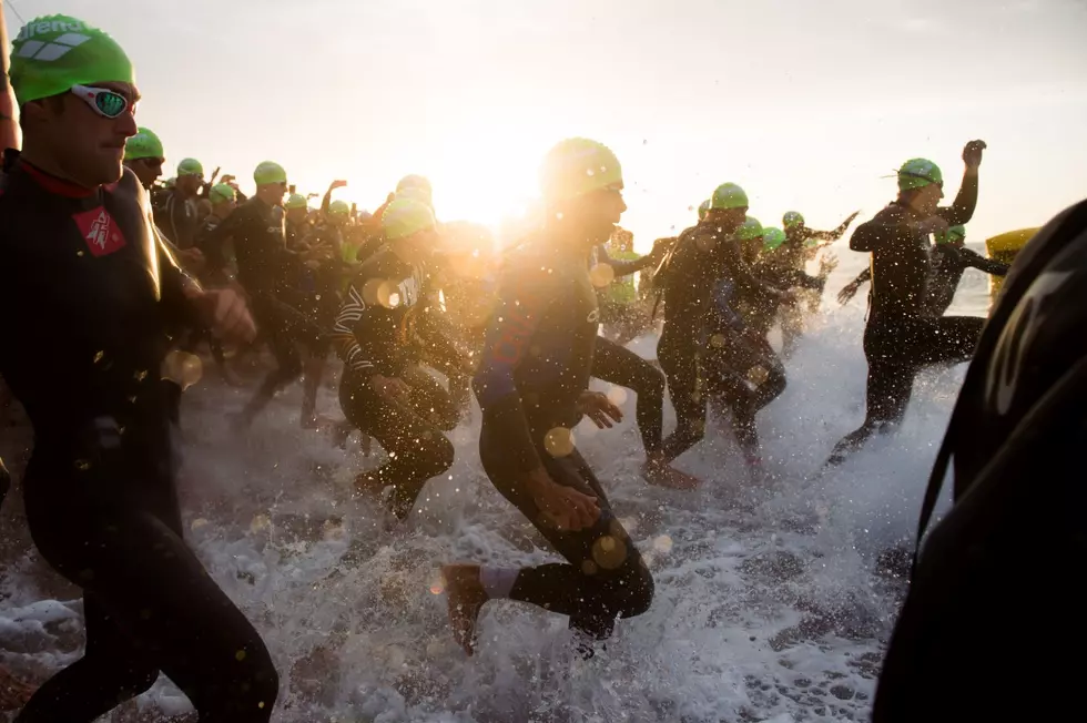 Athletes Preparing for Course, Heat at Graniteman Triathlon