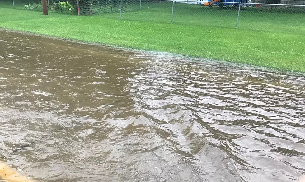 Heavy Rain Causes Street Flooding In St. Cloud Metro Area