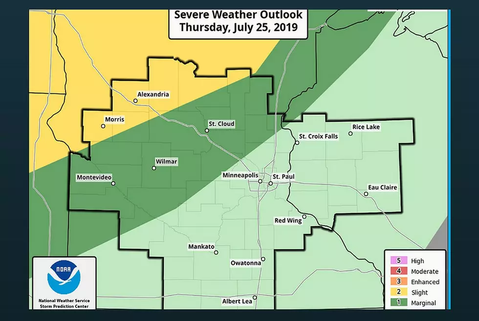 NWS:  Strong Storms Possible Thursday Night