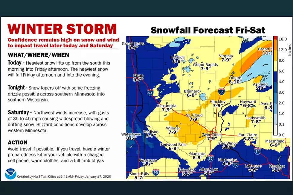 Winter Storm, Blizzard Warnings Issued in Minnesota