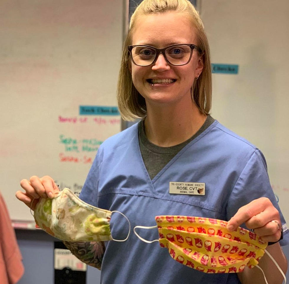 Heroes Among Us: Humane Society Vet Tech Makes Masks for Colleagues