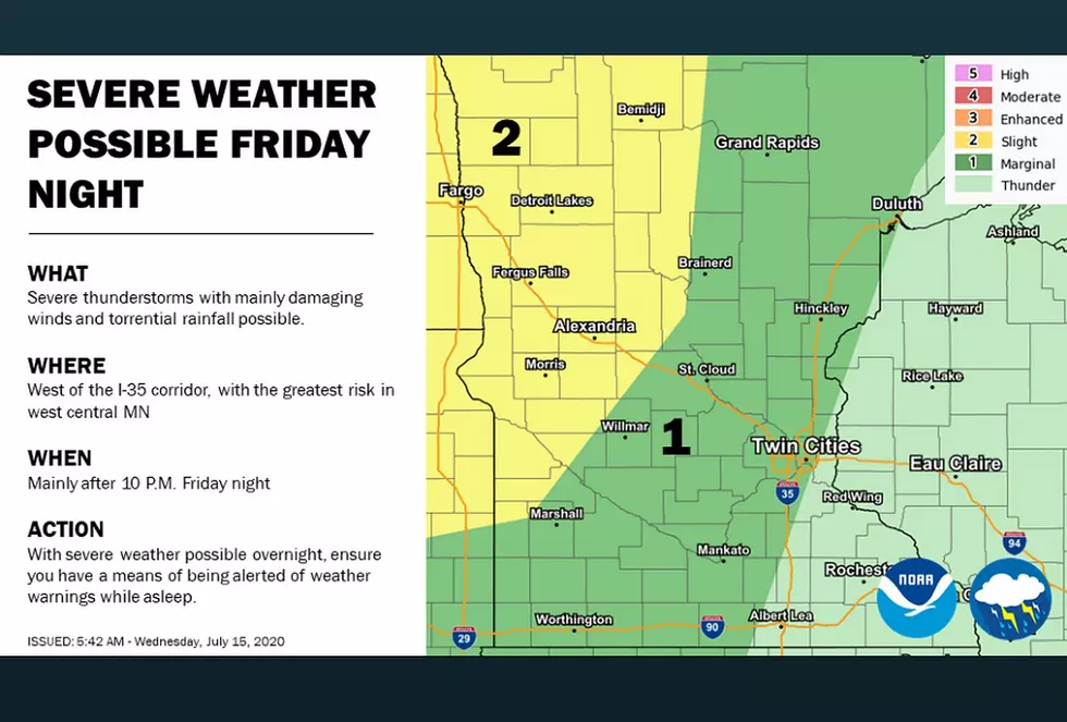 Severe Weather Possible Friday Night