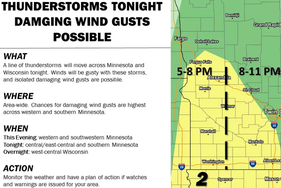 Storms Are Possible on Sunday Evening