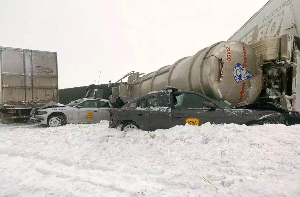 Massive Pileup of Roughly 40 Vehicles Closes I-80 in Iowa
