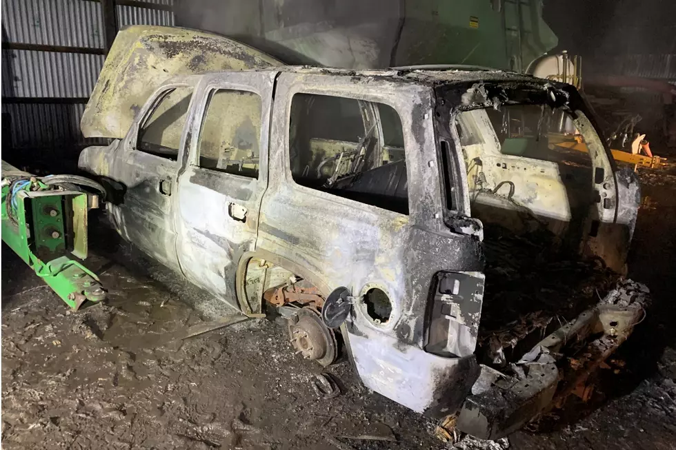 Fire Destroys SUV Inside Shed, Cause Under Investigation