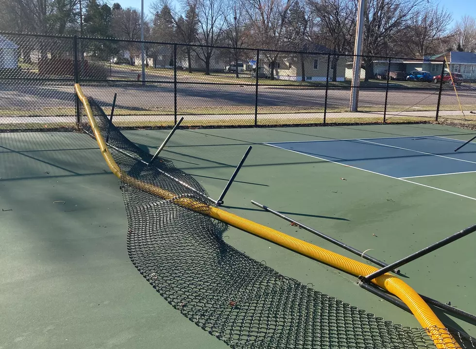 Repairs to Damaged Waite Park Pickleball Courts are Underway