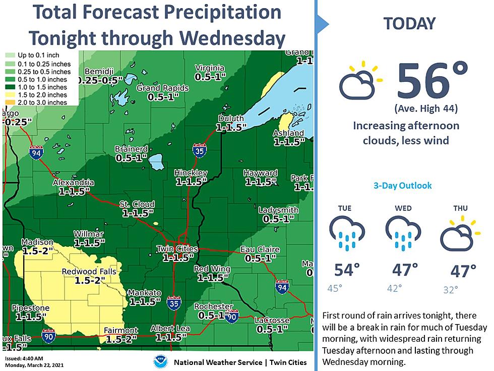 Wet Stretch of Weather to Start the Week