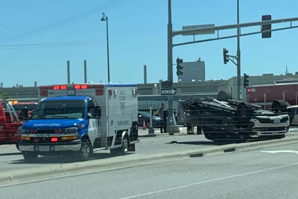 Pickup Flips Onto Roof in St. Cloud Crash