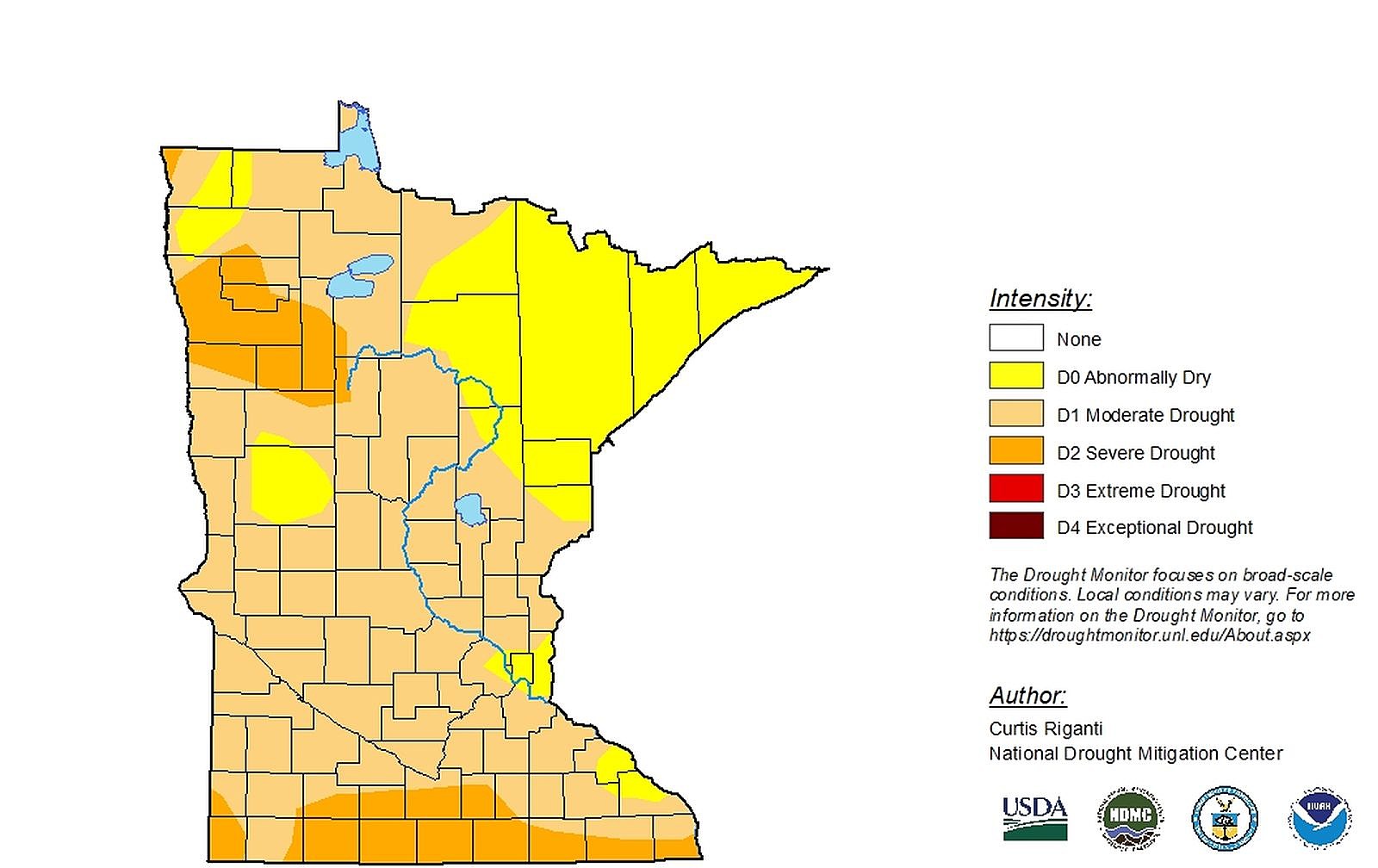 Drought Area Continues To Expand In Minnesota   Attachment Drought Map 