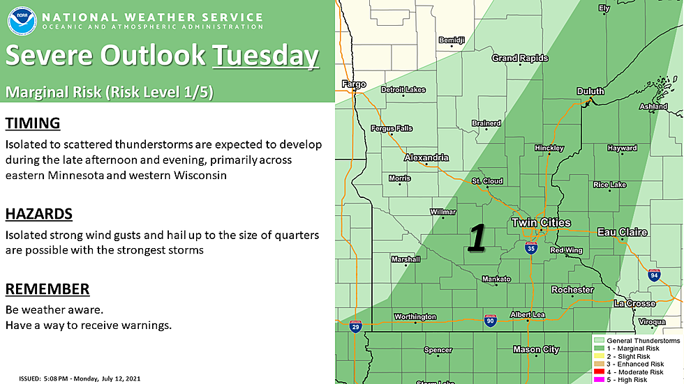 Strong Thunderstorms Possible on Wednesday