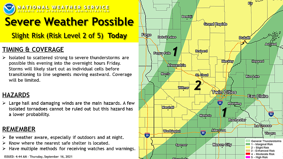 Severe Weather Possible Thursday Night