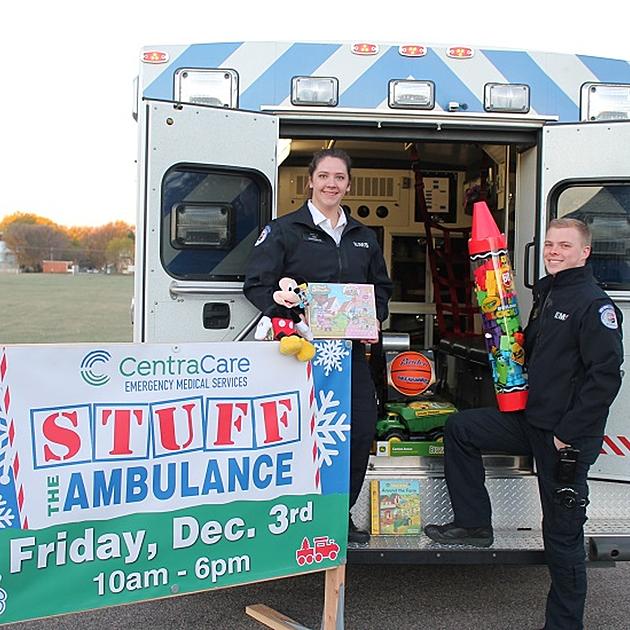 CentraCare, Carris Health Holding &#8216;Stuff The Ambulance&#8217; Toy Drive