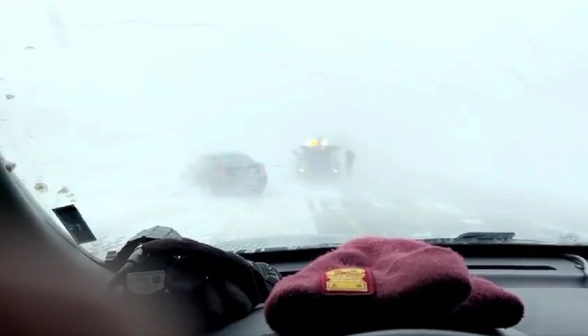 White Out Conditions Shut Down Several Roads in Minnesota