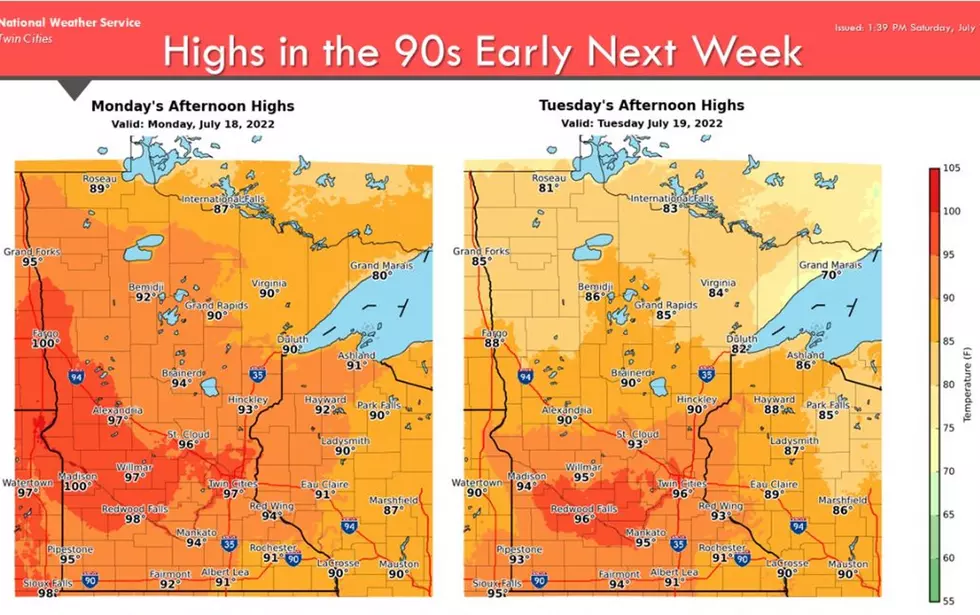 High Temps Climbing Into the 90s This Week